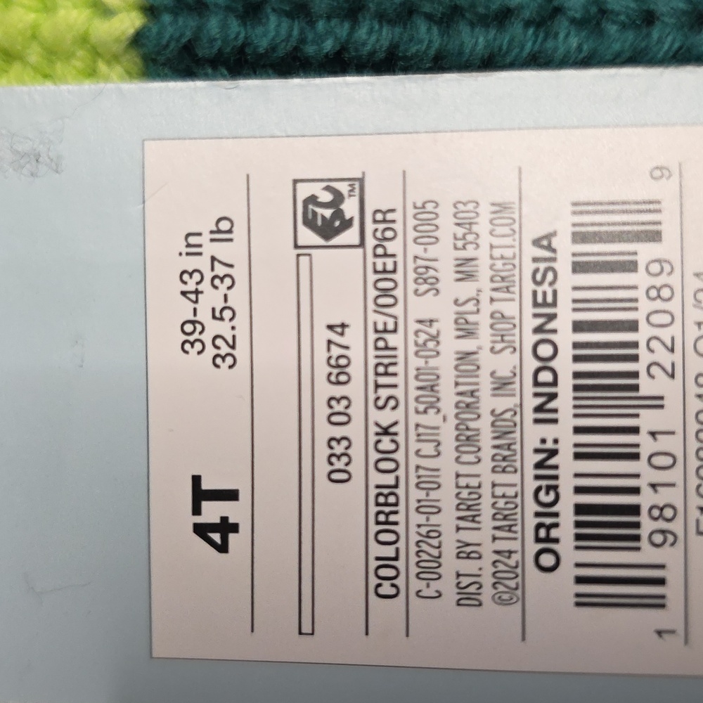 Cat & Jack Toddler Colorful Crewneck Sweater - Picture 4 of 4